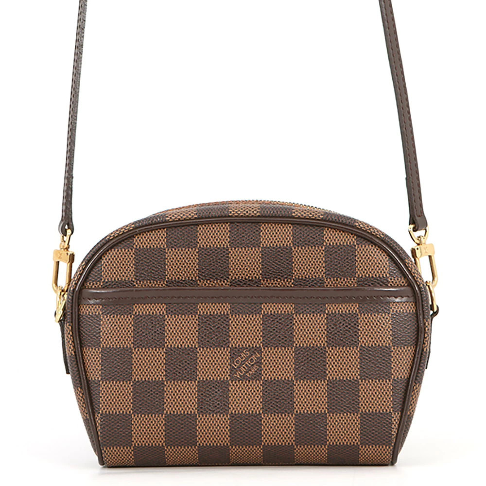 Louis Vuitton Shoulder Clutch Damier Ebene Brown Pochette Ipanema Bag